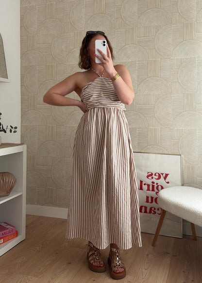 Robe longue beige - Riviera