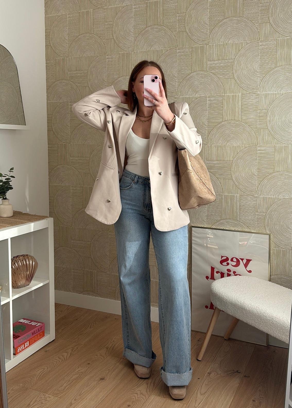 Jeans wide bleu - GIO