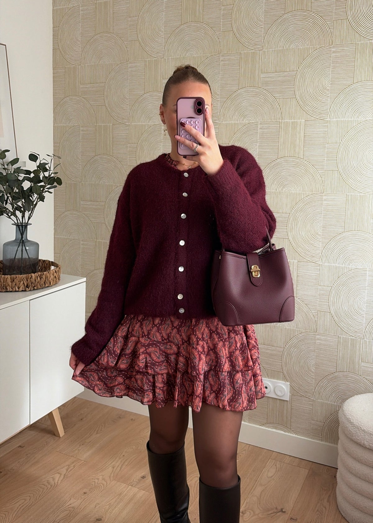 Gilet prune - IRÈNE
