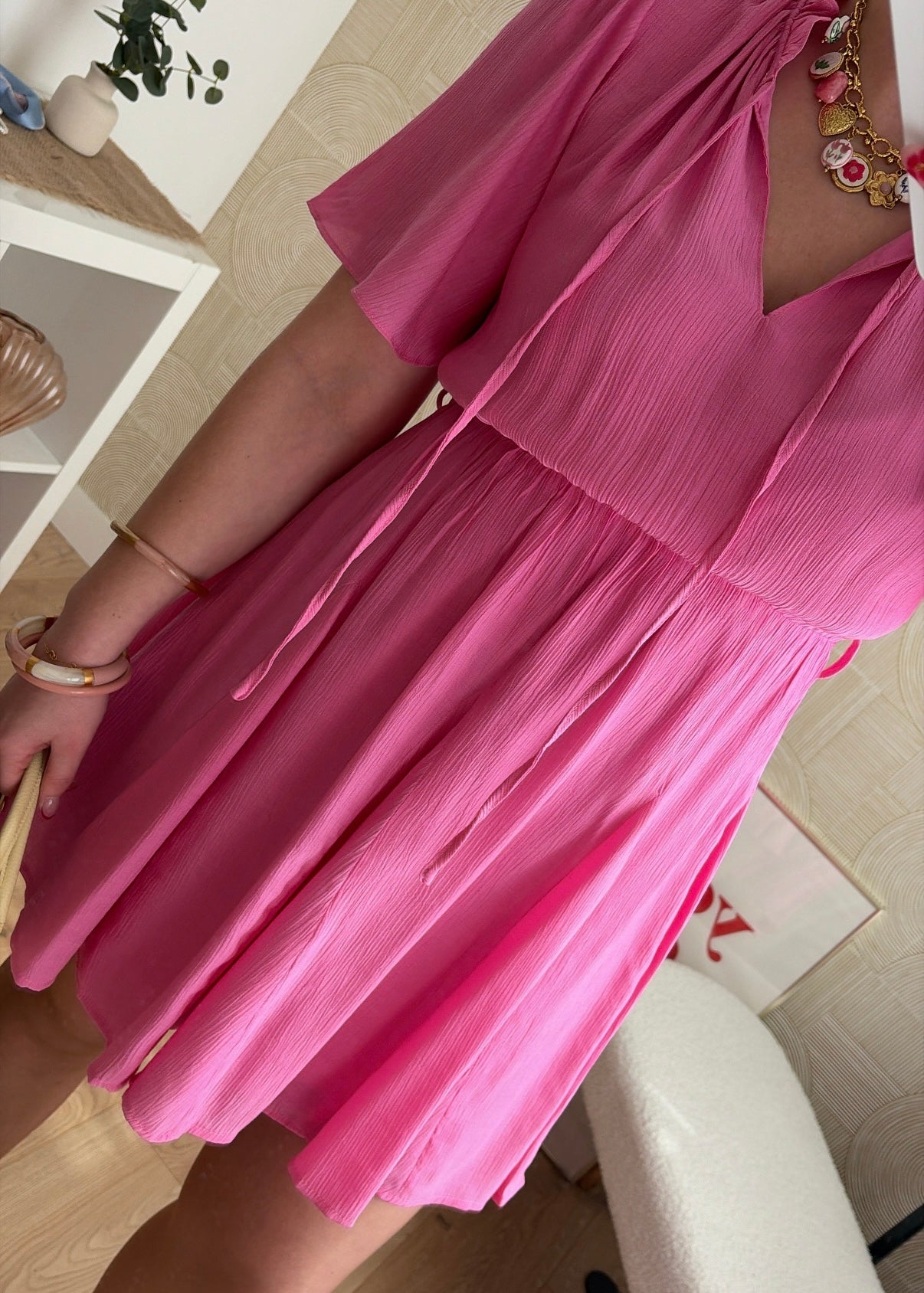 Robe courte rose - LADY