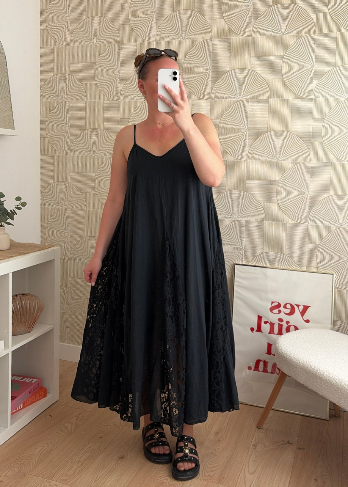 Robe dentelle noire - CALIPSO