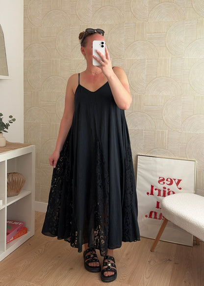 Robe dentelle noire - CALIPSO