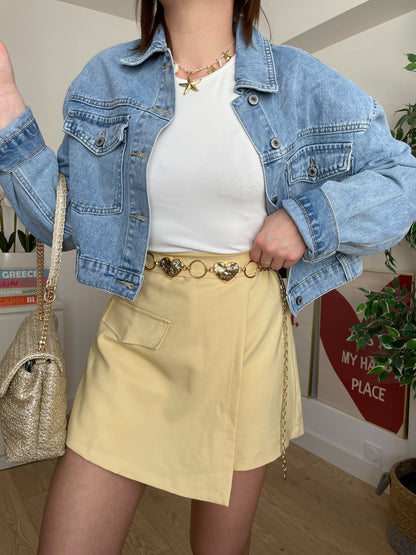 Combishort jaune CASSANDRA