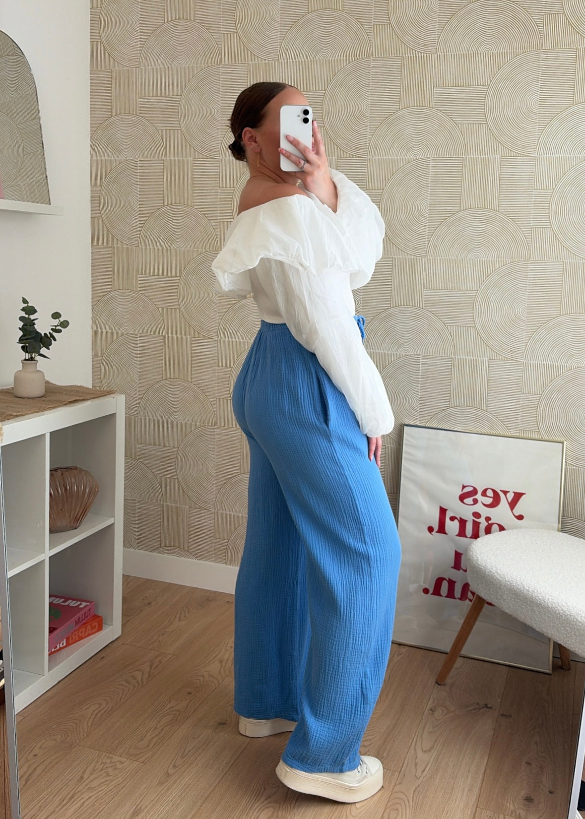 Pantalon azur - GAZE DE COTON