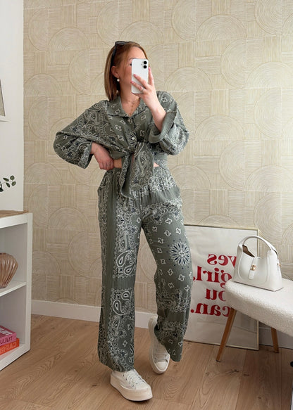 Pantalon kaki bohème - LORIE