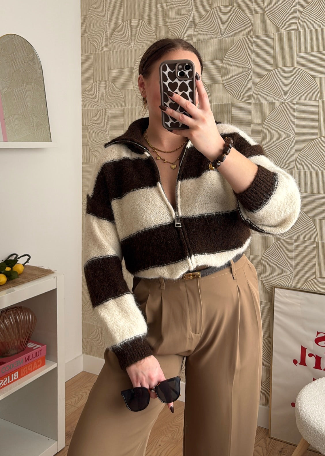 Gilet zippé choco - PACCO