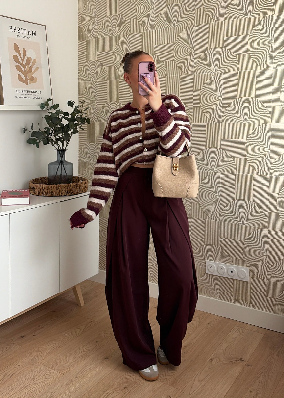 Pantalon bordeaux - ALMA