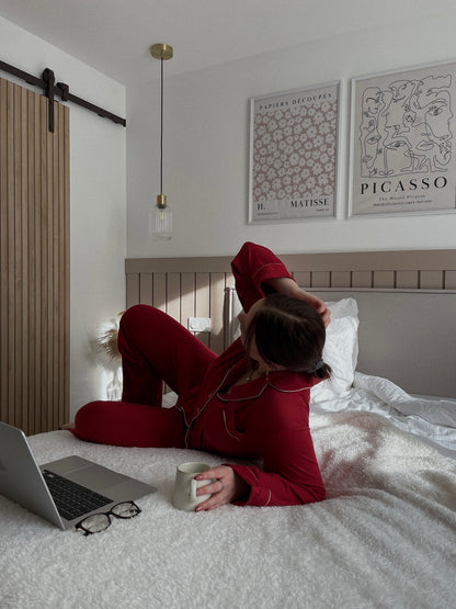 Ensemble de pyjama rouge - ROSY
