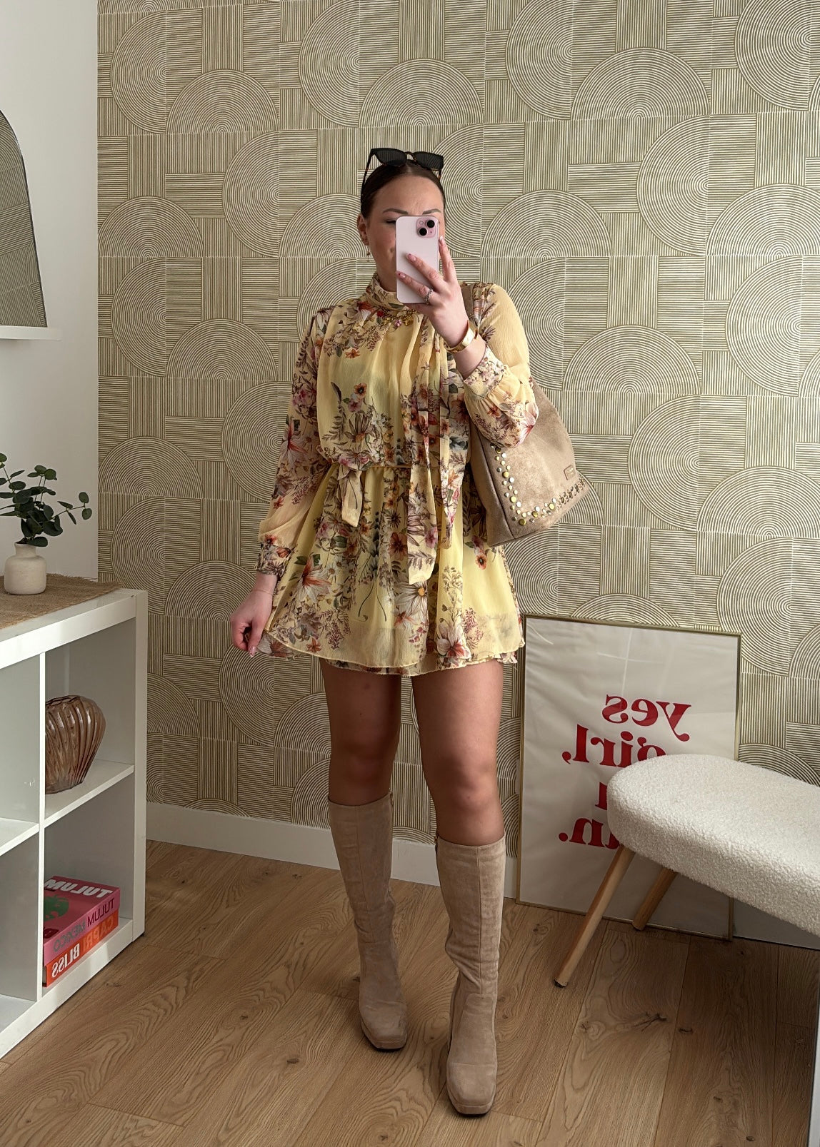 Robe courte jaune - SUNDAE