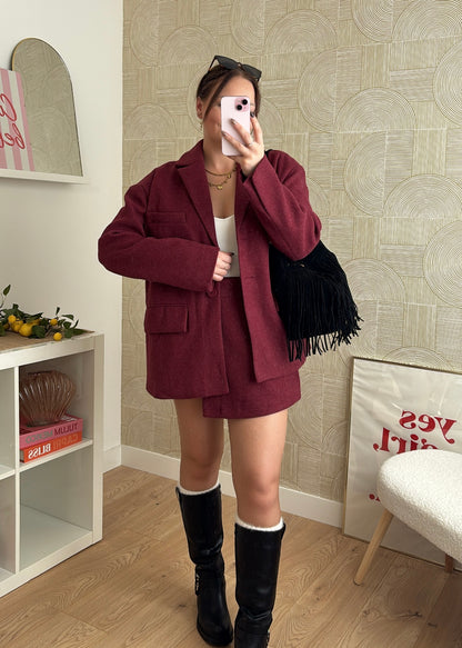 Blazer bordeaux - NAÏSSA