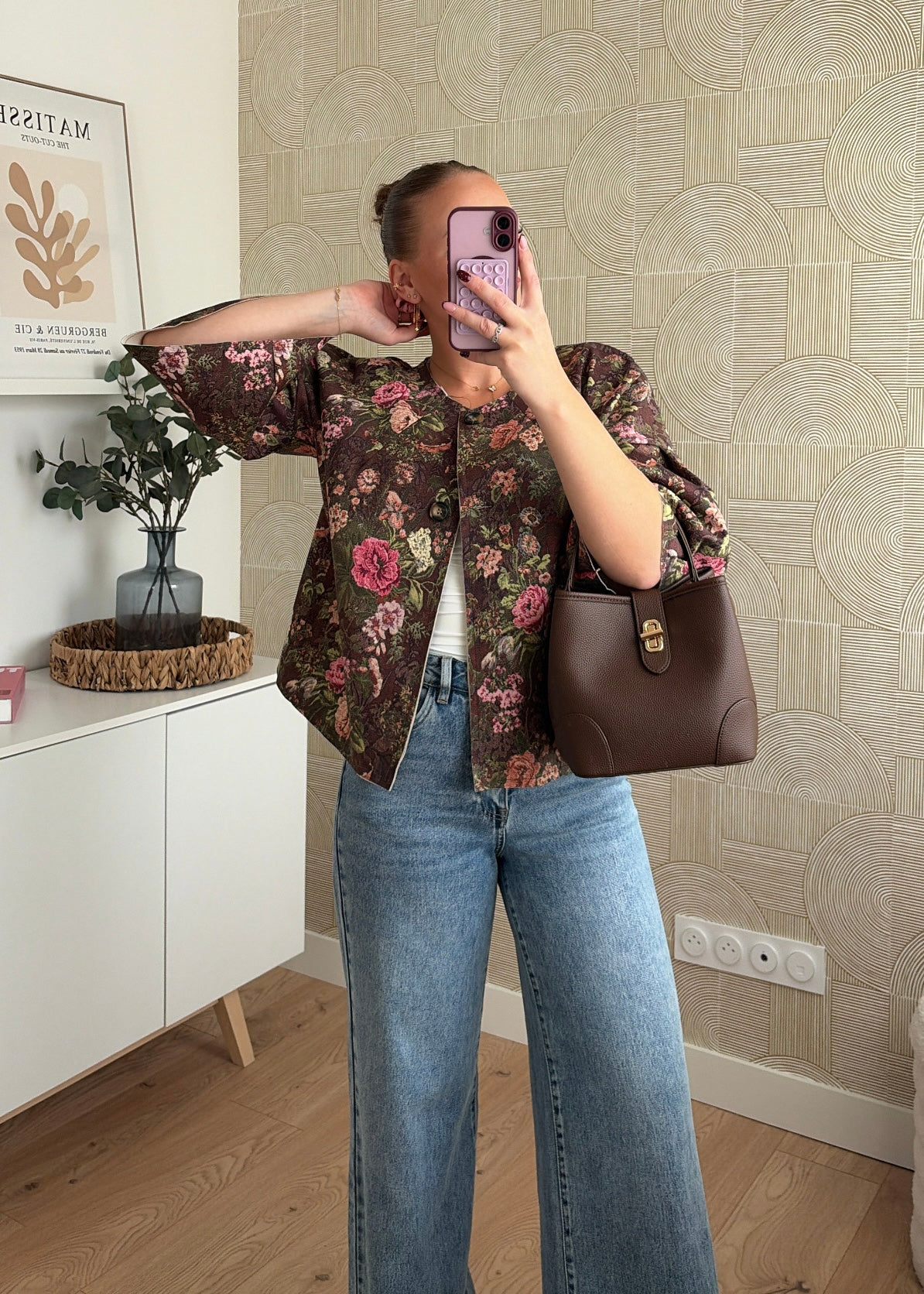 Veste cape à fleurs - CHOCO
