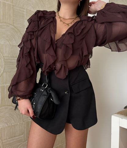 Jupe-short noire - ALPHA