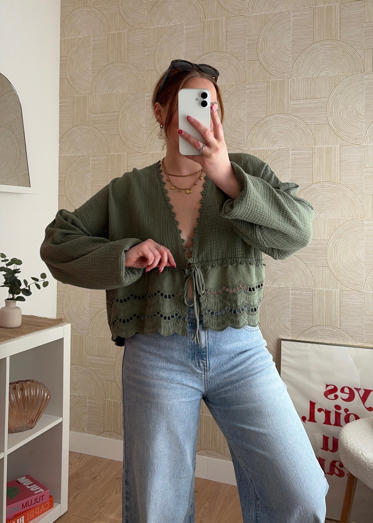 Blouse kaki - ESMERALDA