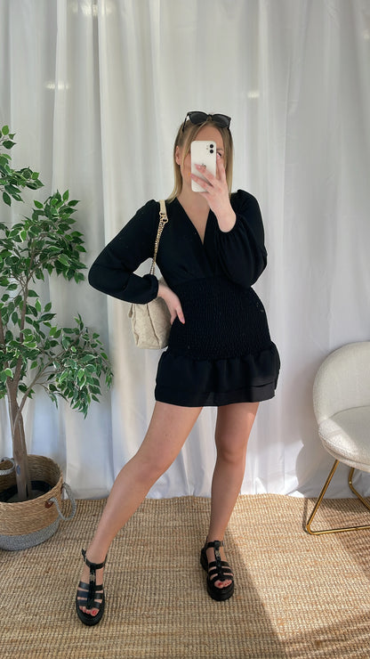 Robe courte ELEONORE - Noire