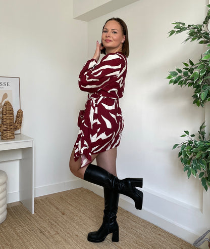 Robe bordeaux - ZEBRA