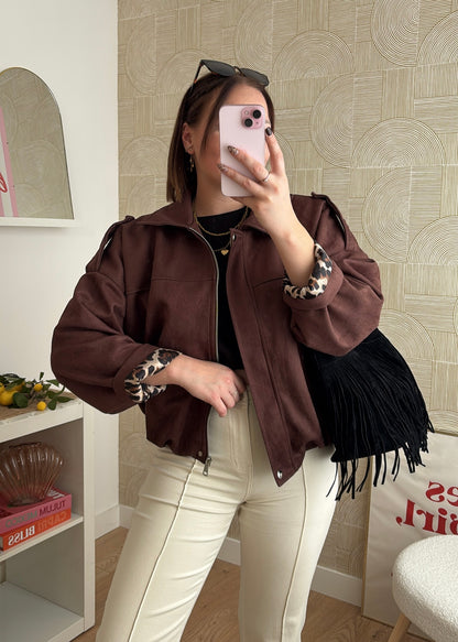 Veste chocolat - AMBER