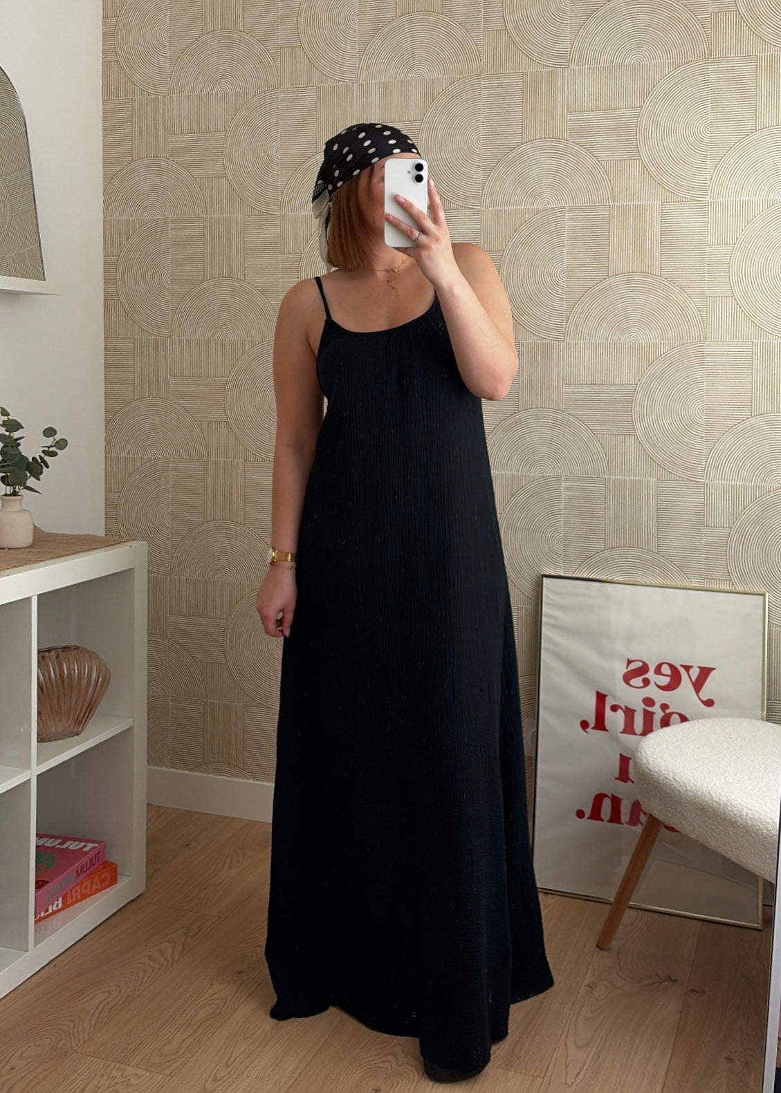 Robe longue noire - NAOMIE