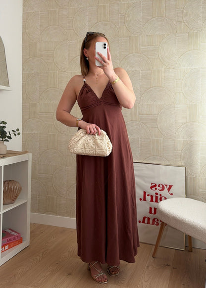 Robe longue choco - JEWELL