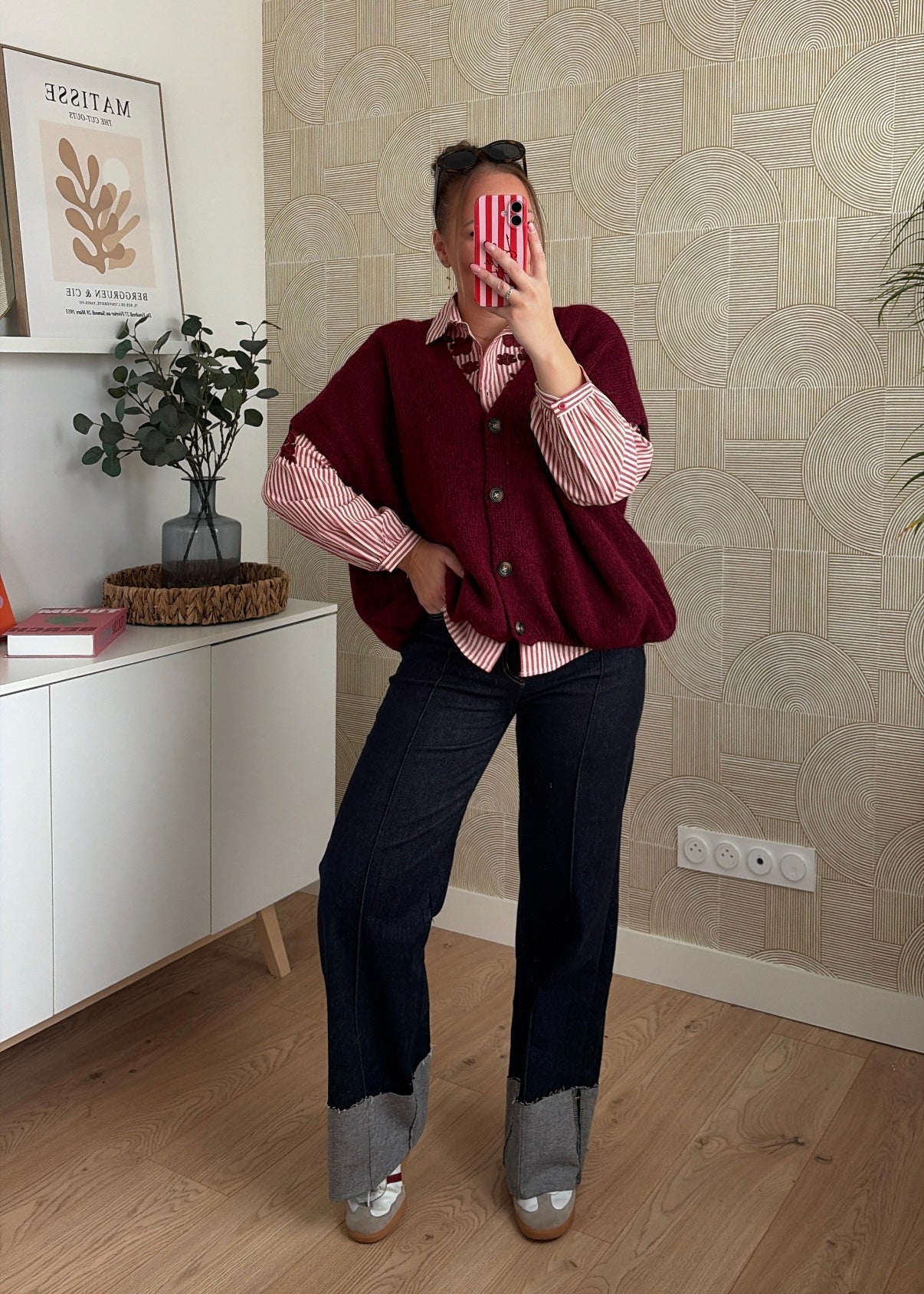 Gilet bordeaux - ZOÉ