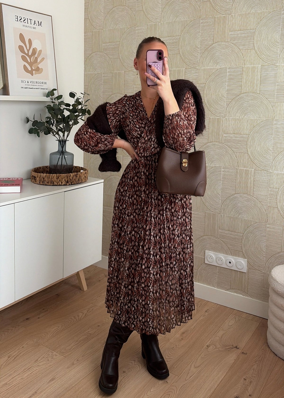 Robe longue choco - MILA