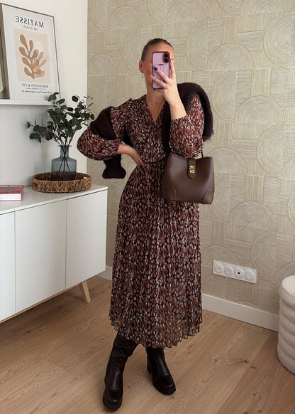 Robe longue choco - MILA