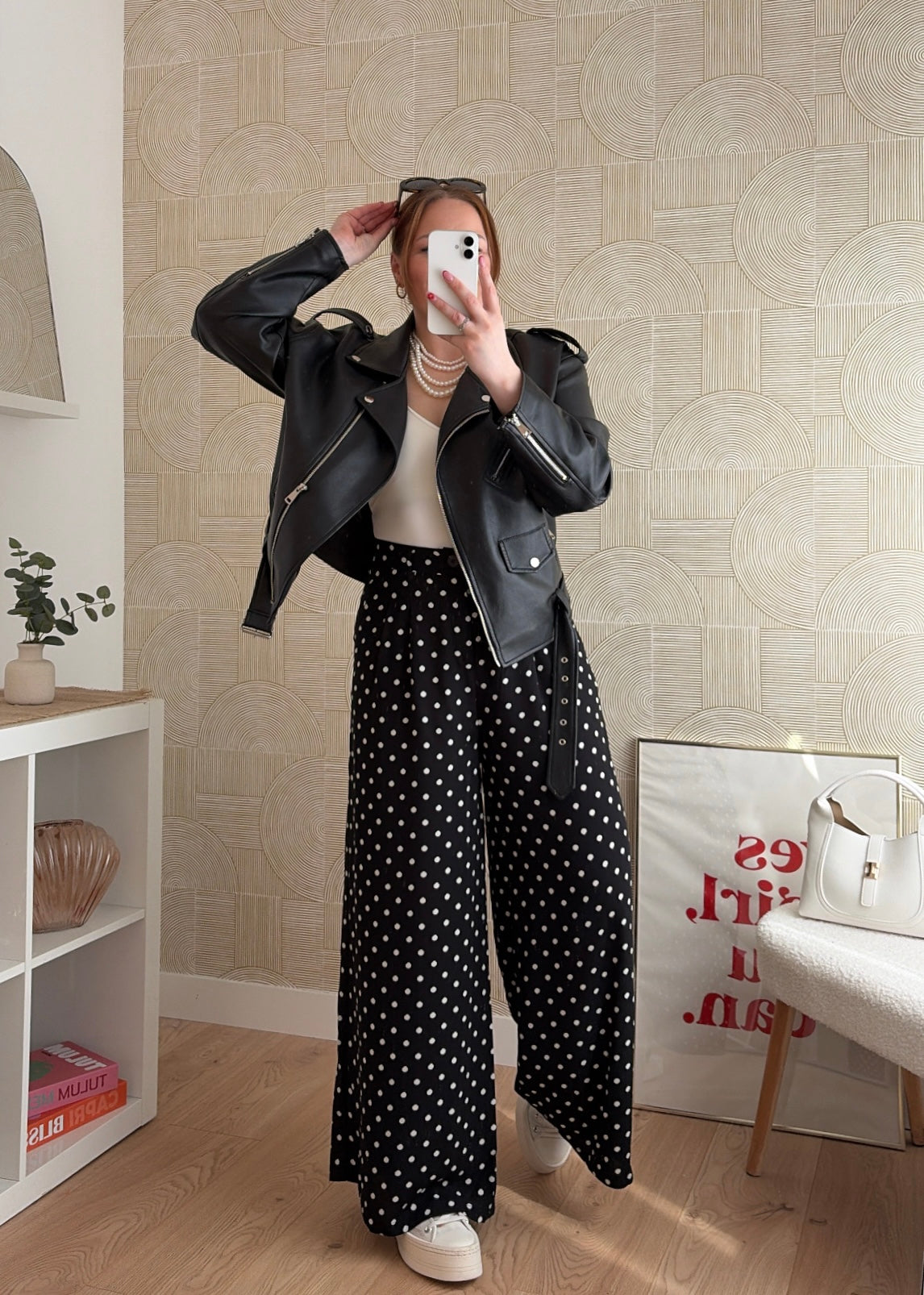 Pantalon noir - POIS
