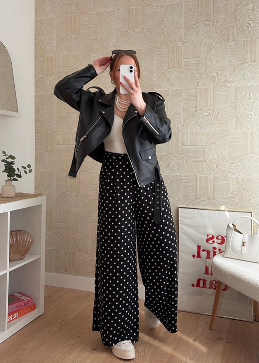 Pantalon noir - POIS