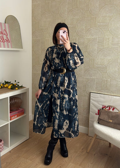 Robe longue navy - TIE & DYE