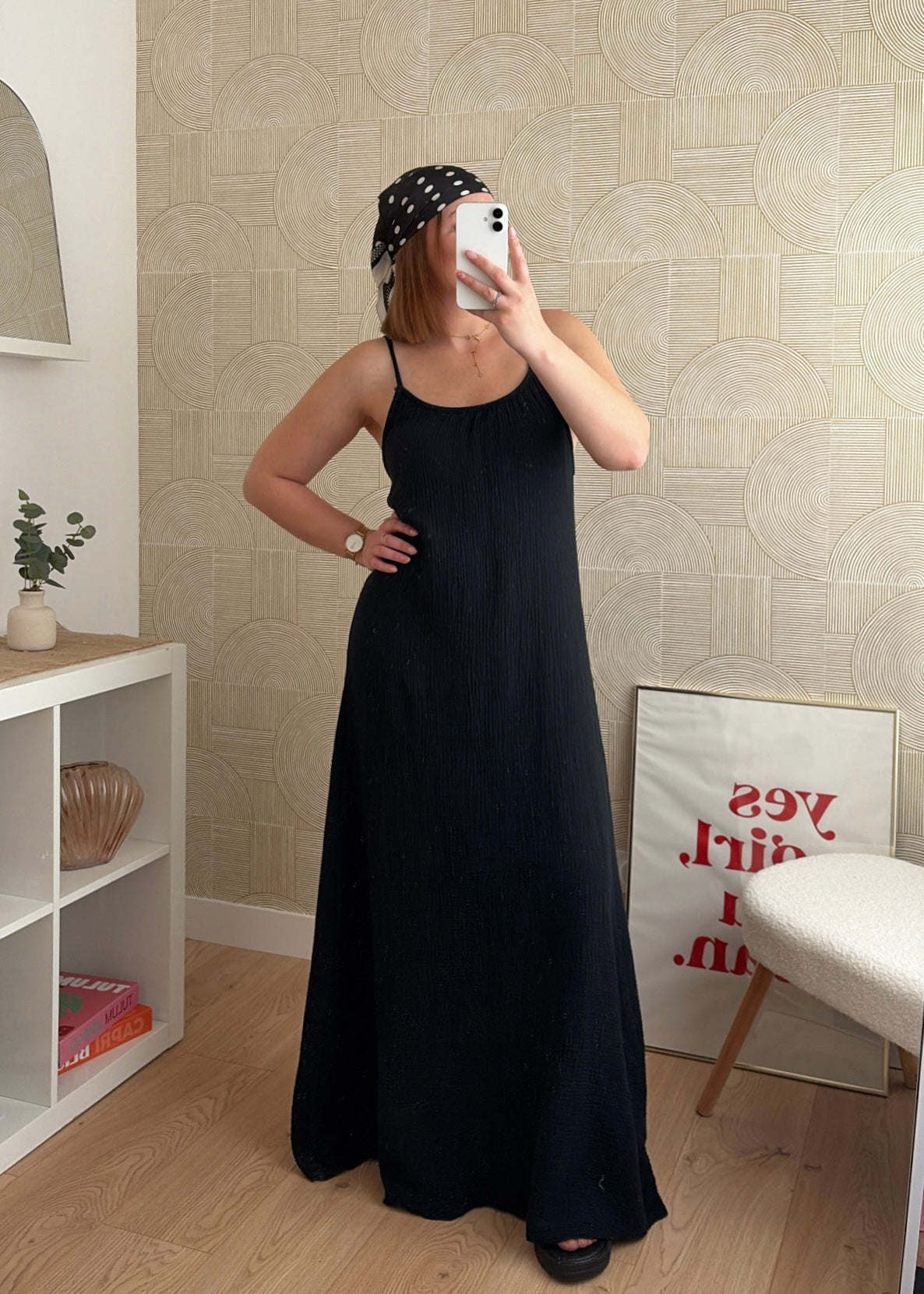 Robe longue noire - NAOMIE