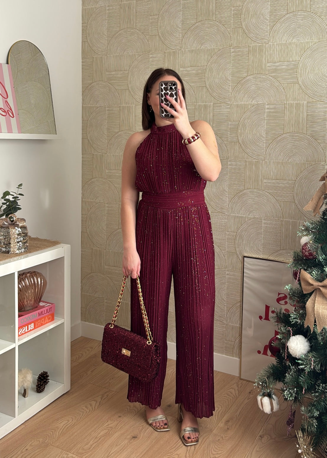 Combinaison bordeaux "LA BRILLANTE"