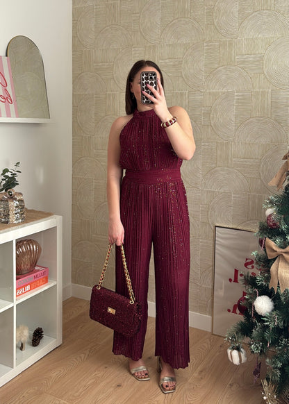 Combinaison bordeaux "LA BRILLANTE"