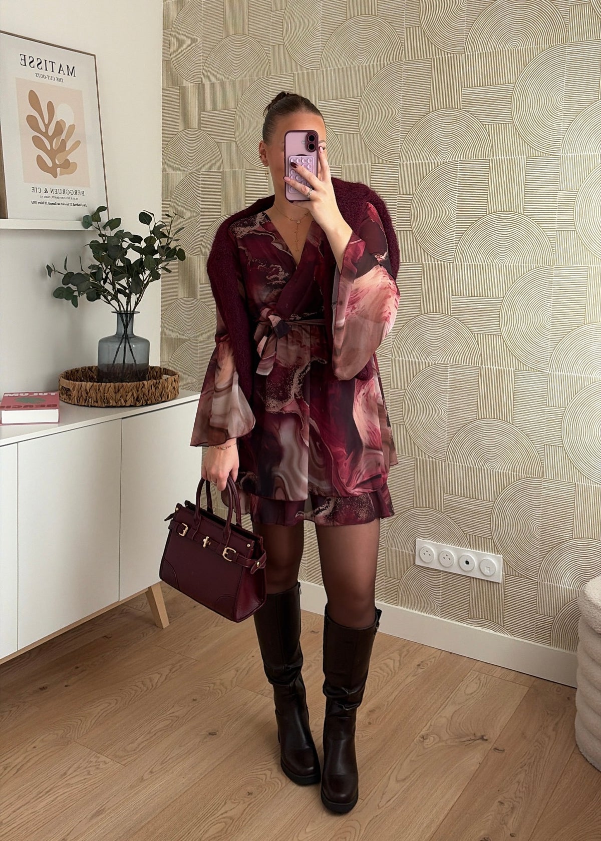 Robe bordeaux - JULIETTE
