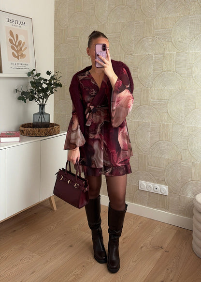 Robe bordeaux - JULIETTE