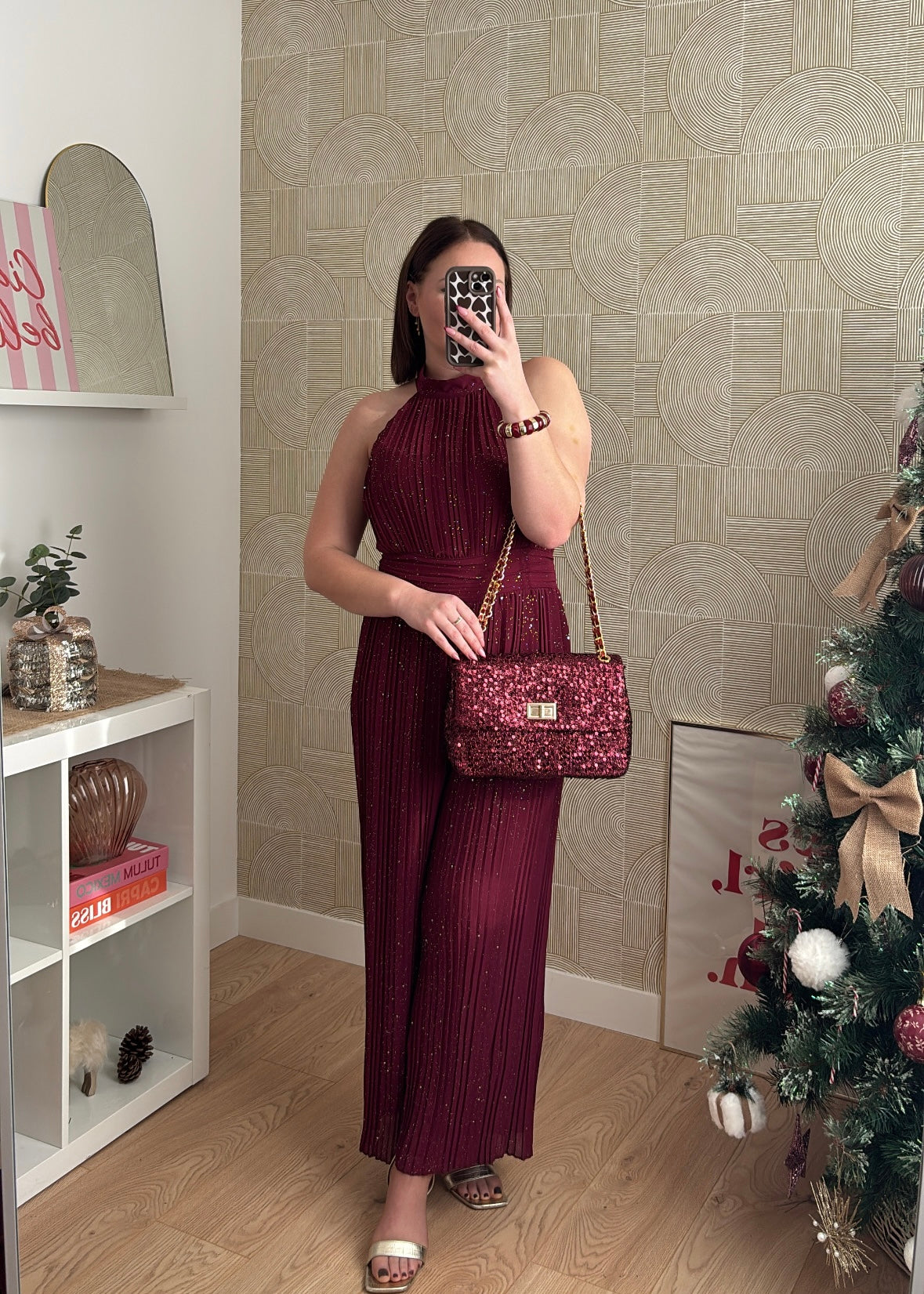 Combinaison bordeaux "LA BRILLANTE"