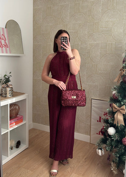 Combinaison bordeaux "LA BRILLANTE"