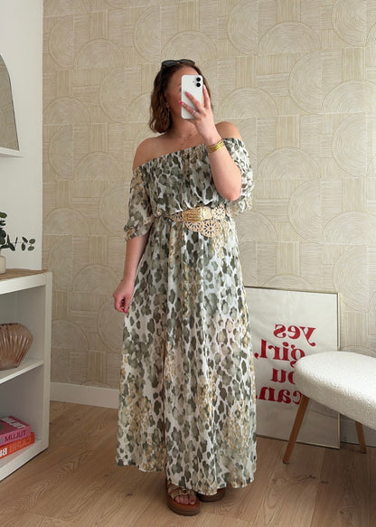 Robe longue kaki - SAVANNAH