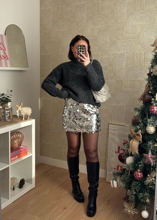 Jupe silver "L'ETINCELANTE"