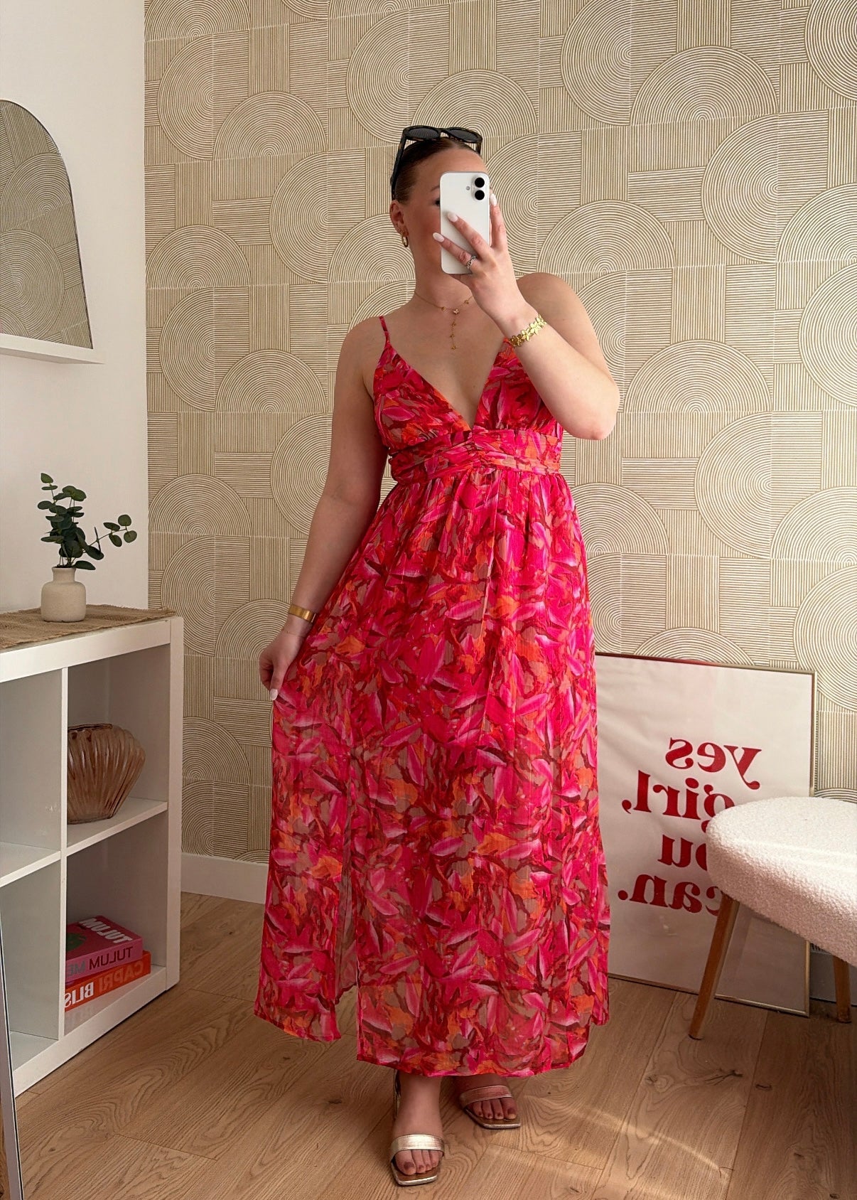 Robe longue rouge - NORAH