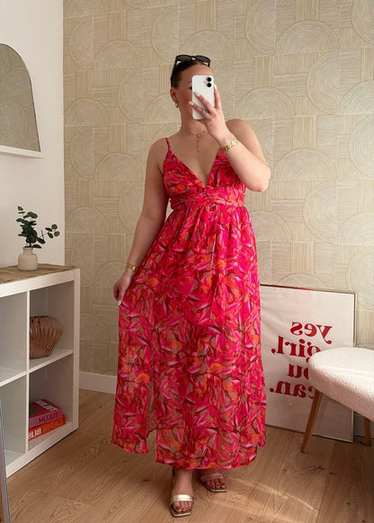 Robe longue rouge - NORAH