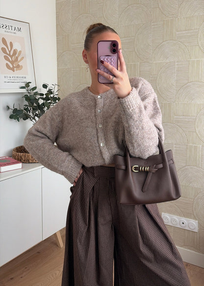 Gilet taupe - IRÈNE