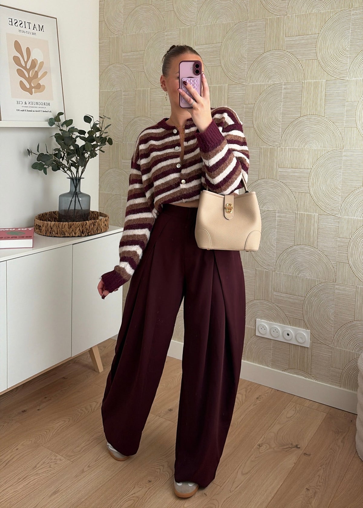 Pantalon bordeaux - ALMA