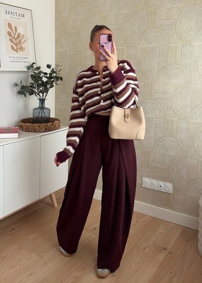 Pantalon bordeaux - ALMA