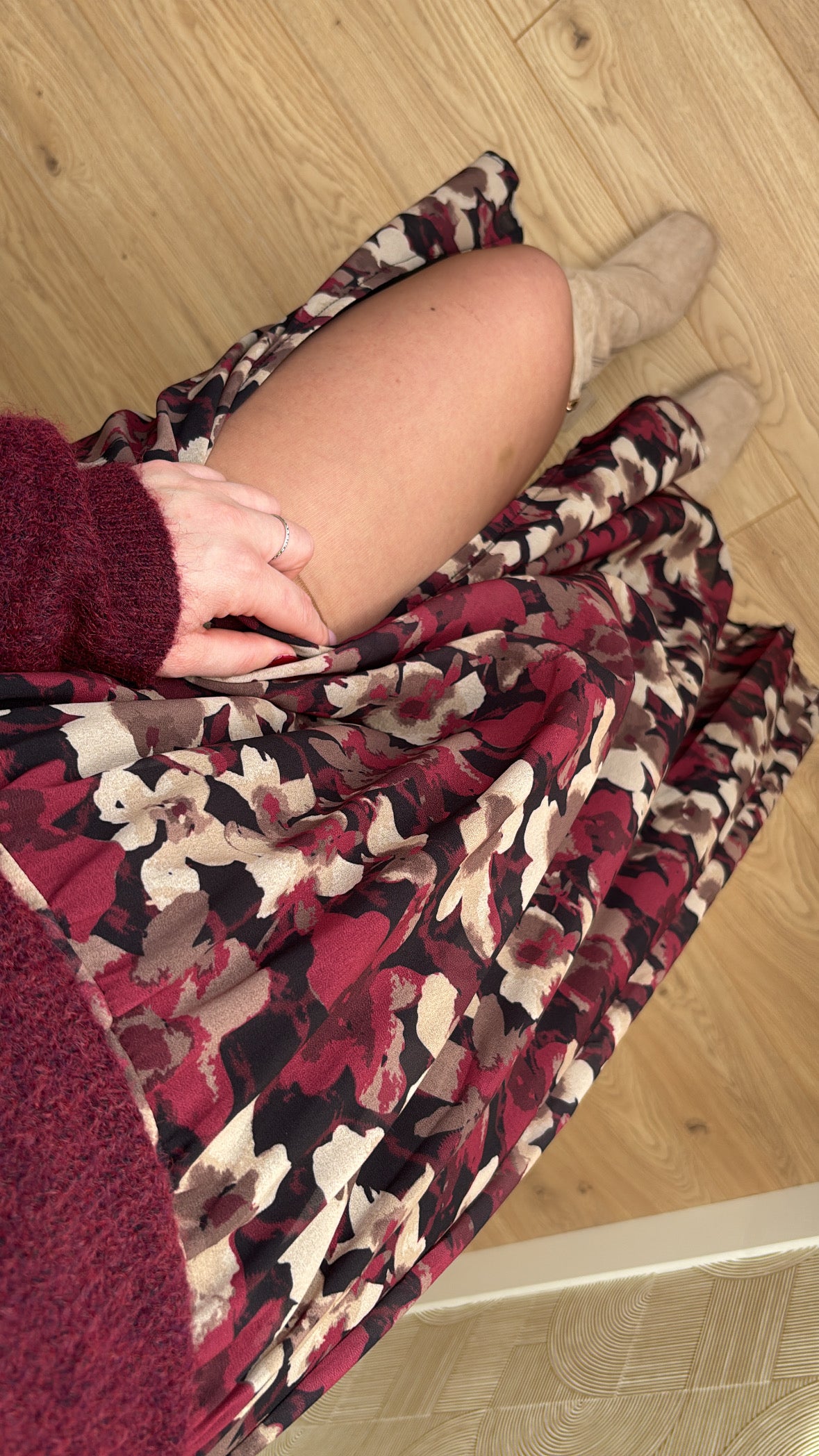 Jupe longue à fleurs - OCEANE