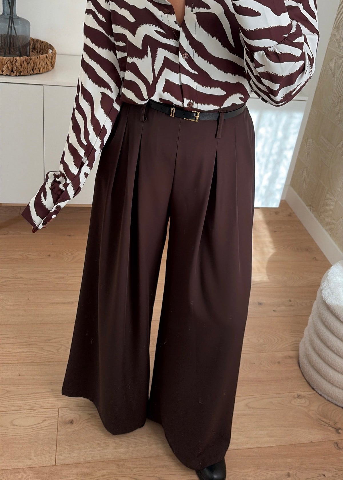 Pantalon choco - PALAZZO