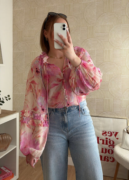 Blouse à fleurs - NARMIE