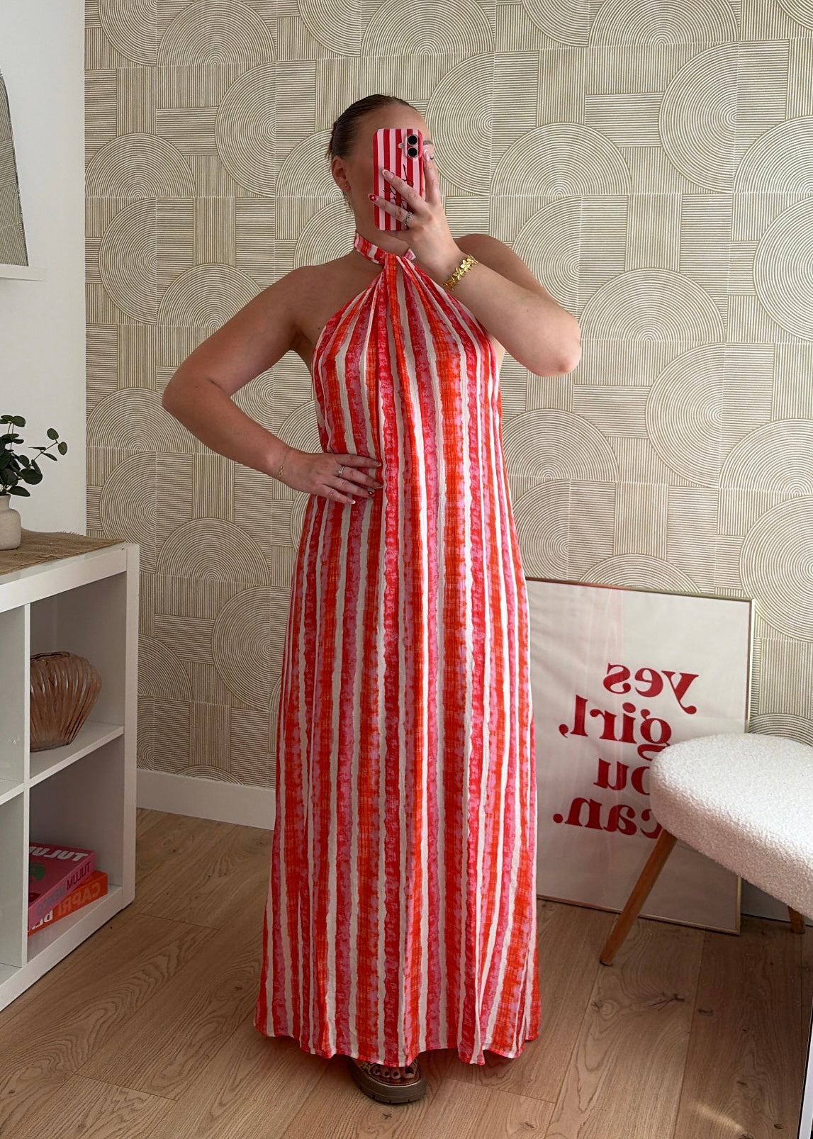 Robe longue corail - MAYA