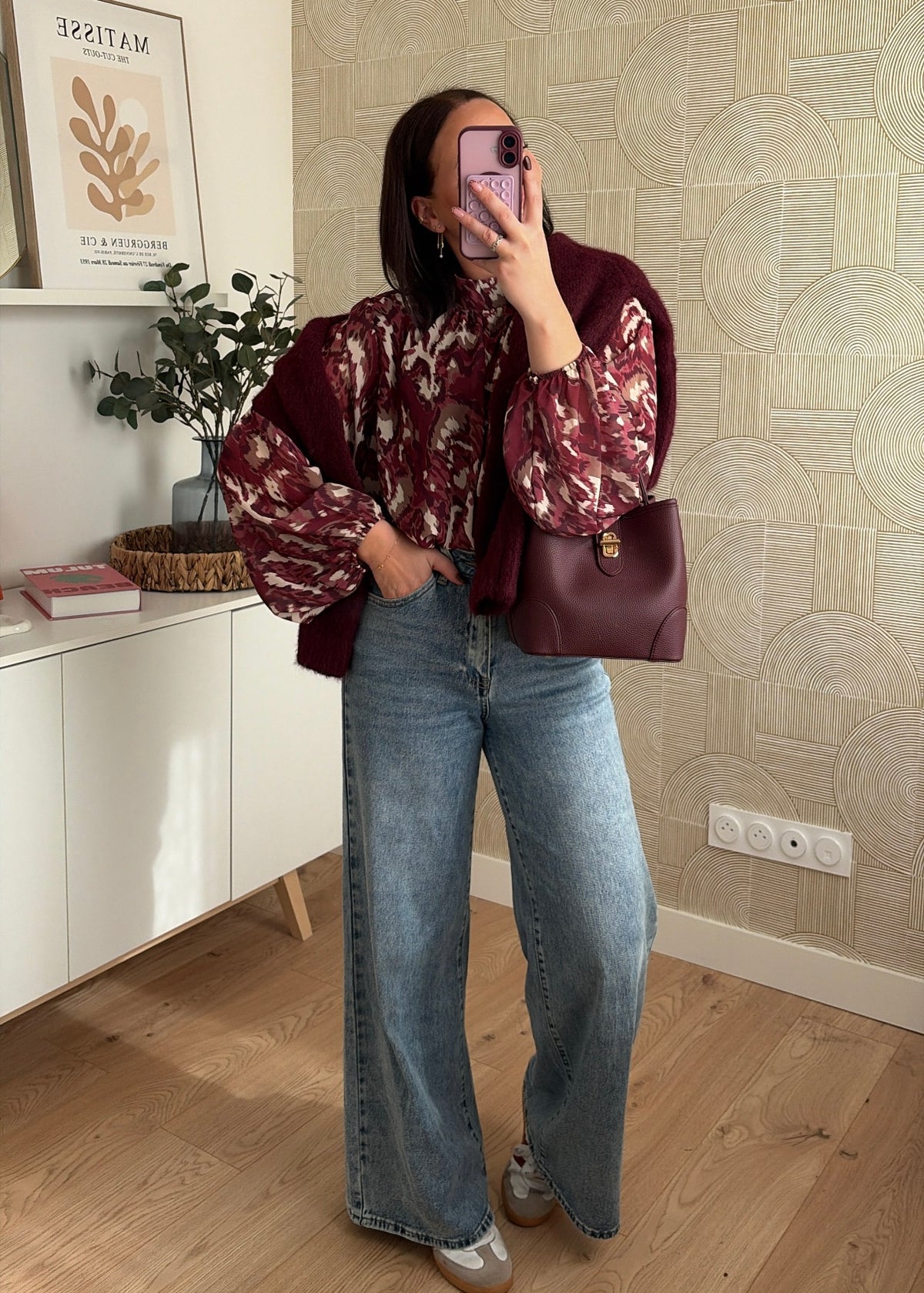Blouse bordeaux - ELIZA