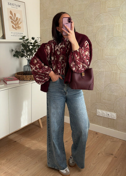 Blouse bordeaux - ELIZA