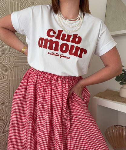 T-shirt club amour - ROJA