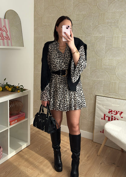 Robe patineuse - LEO BEIGE